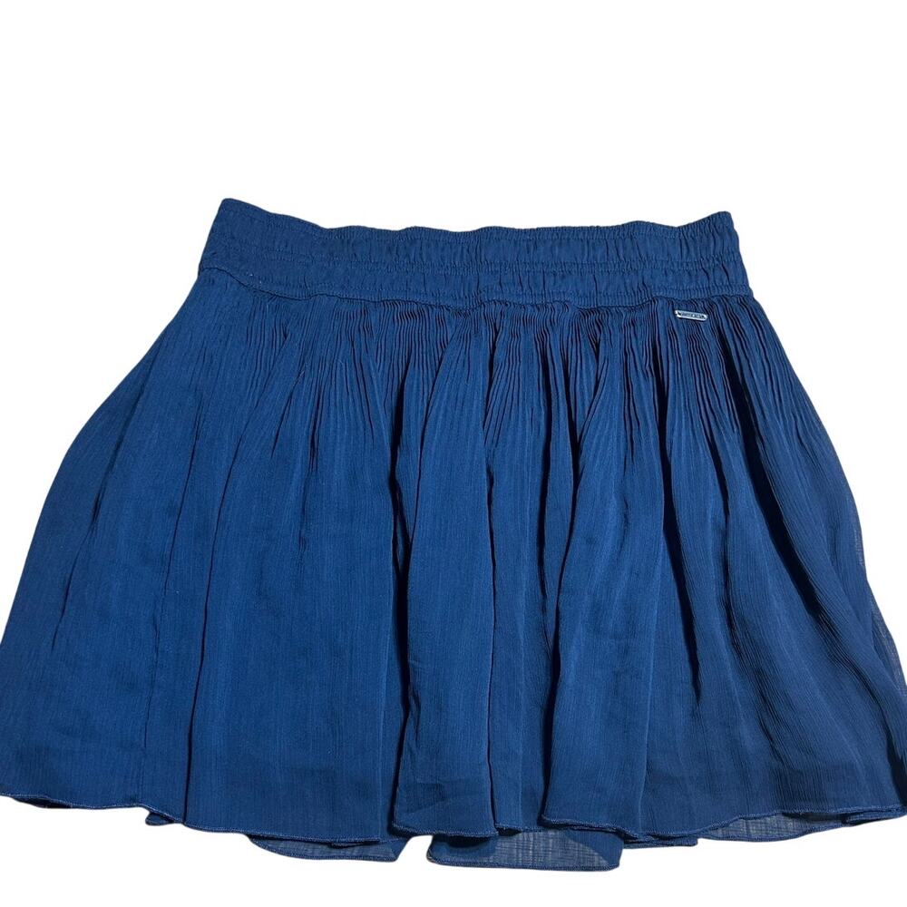 Hollister accordion pleated blue girls skirt size Medium